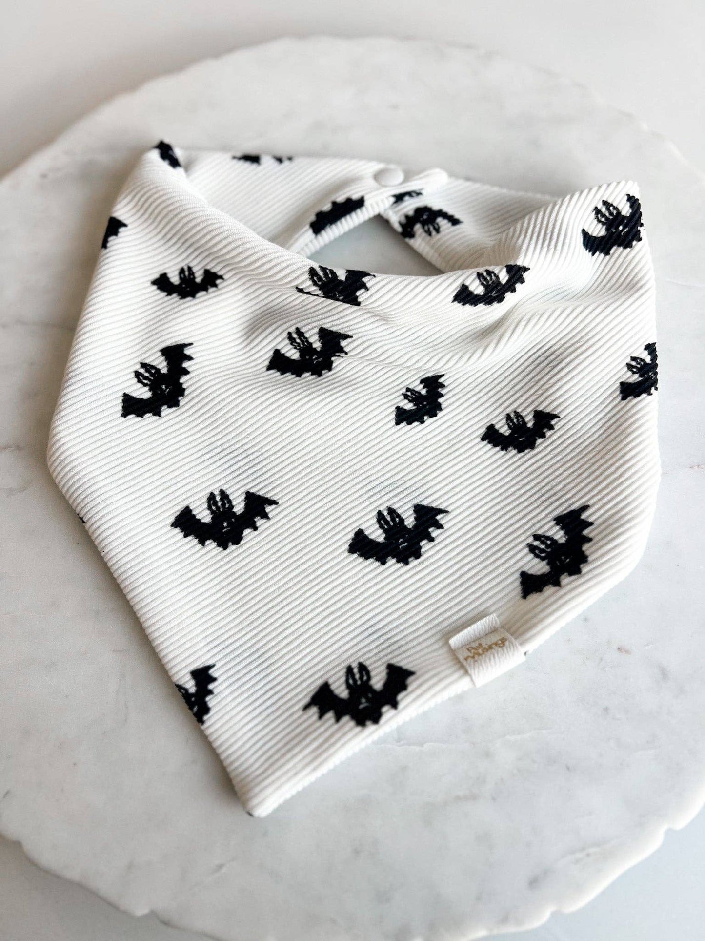 Just a Little Batty Ribbed Knit Wrinkle Resistant Bandana: X-small
