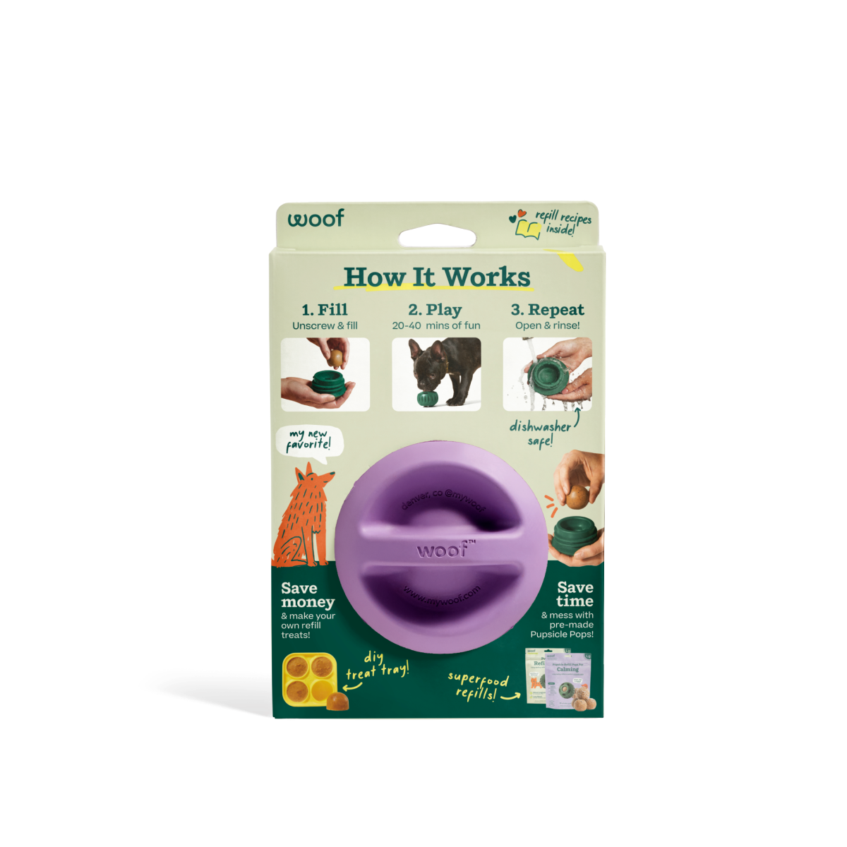 Woof - The Pupsicle - Lavender: Large