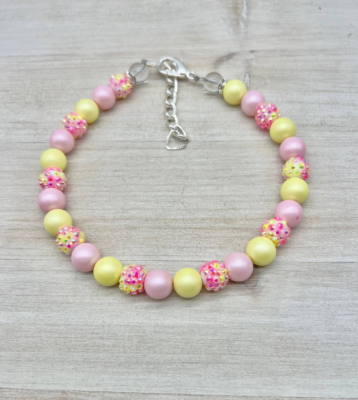 My Trendy Little Pup - Spring Mini Soft Confetti: 11" / Clasp w/2" extender chain