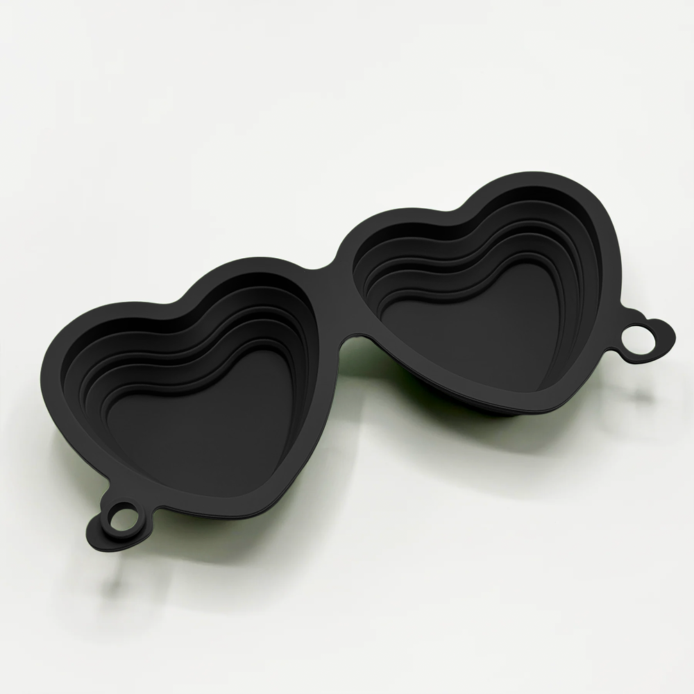 Cocopup London - Heart Collapsible Bowl - Black