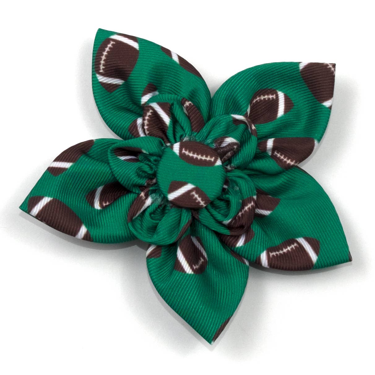 The Worthy Dog - Football Flower: Green / Large