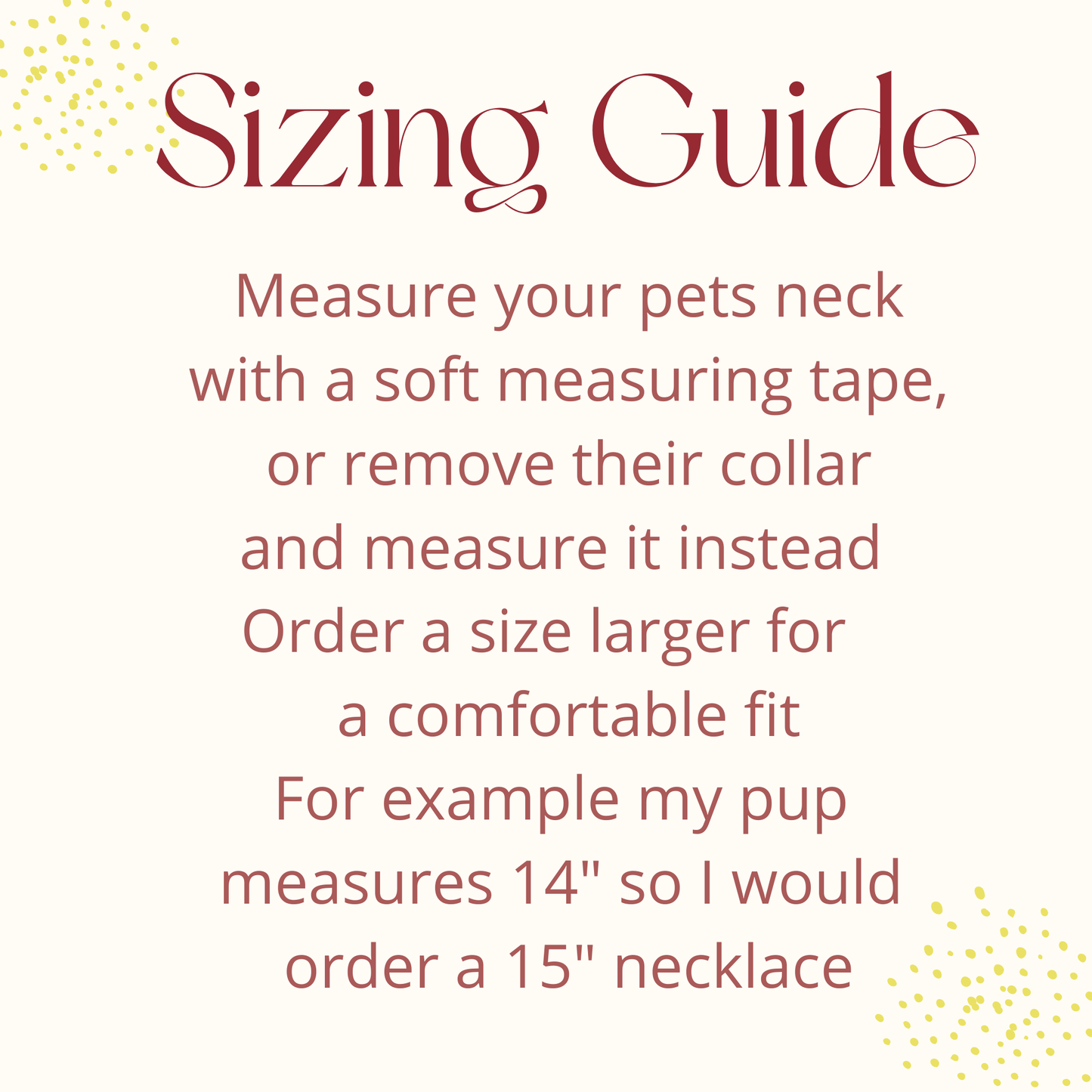 POWDER PINK DOG NECKLACE: 11 inches