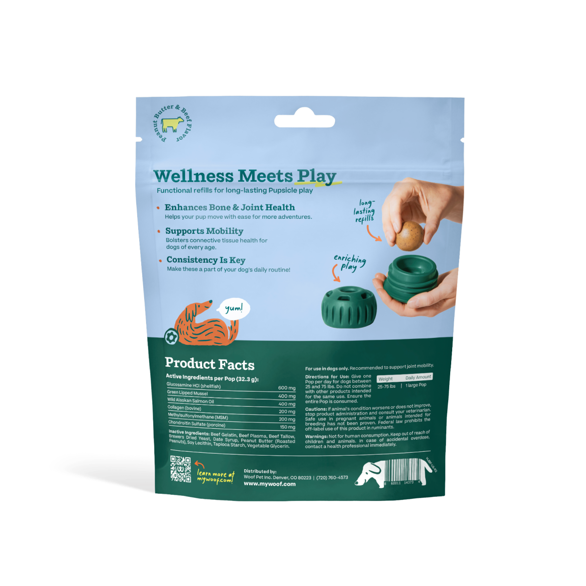 Woof - Joint Health Wellness Pops: Large