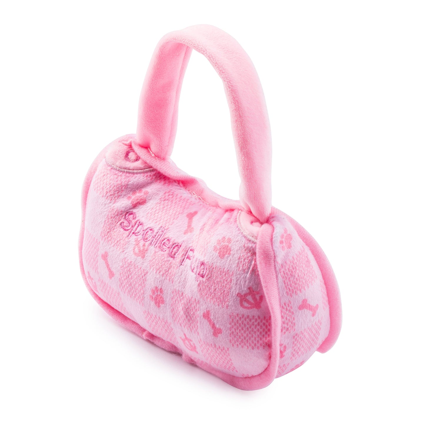 Pink Checker Chewy Vuiton Handbag by Haute Diggity Dog: Small