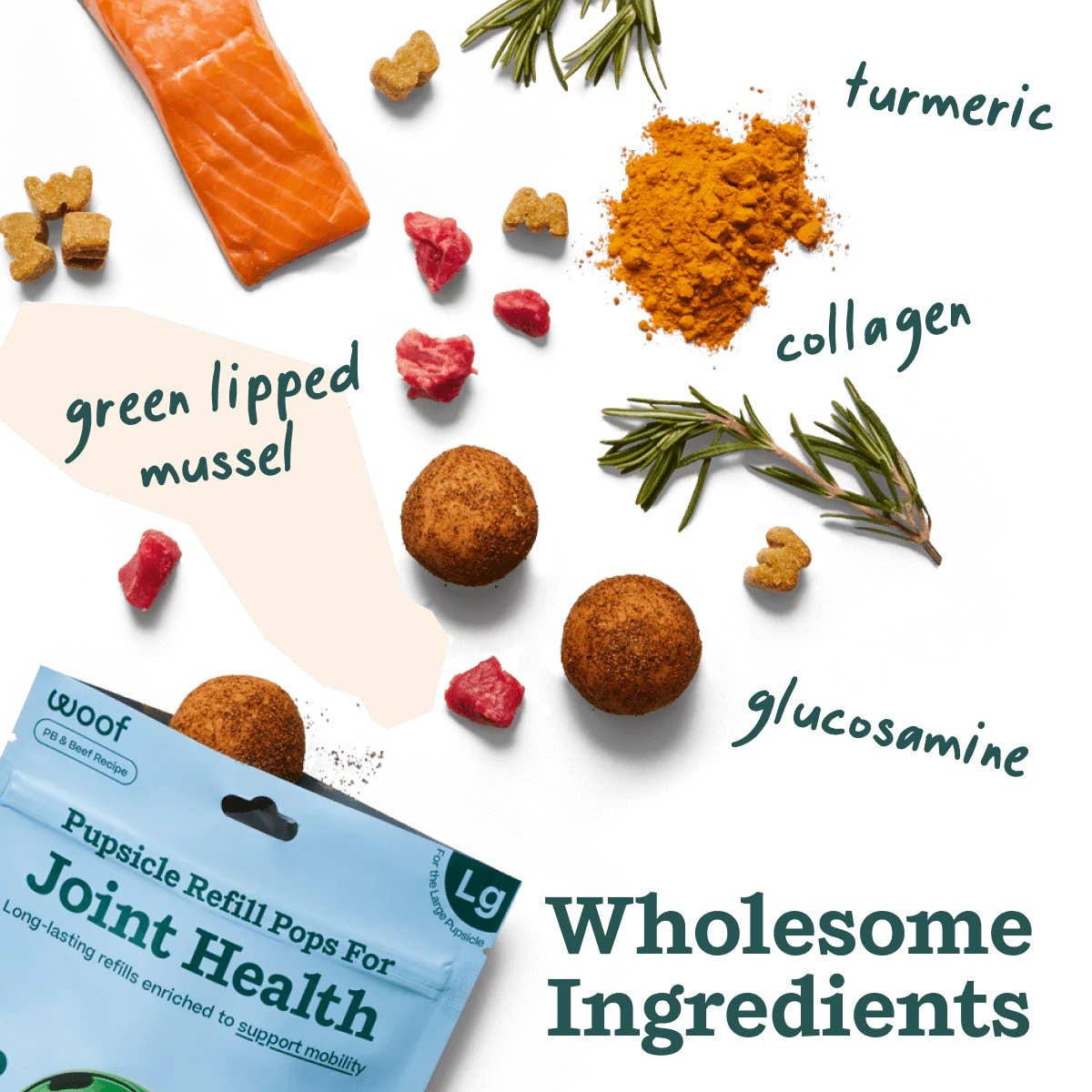 Woof - Joint Health Wellness Pops: Large