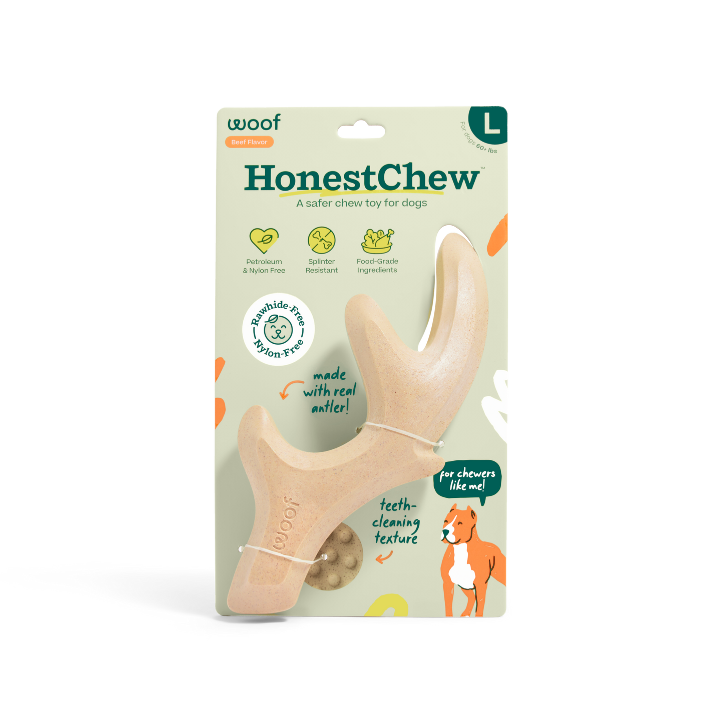 Woof - HonestChew: Antler / Medium