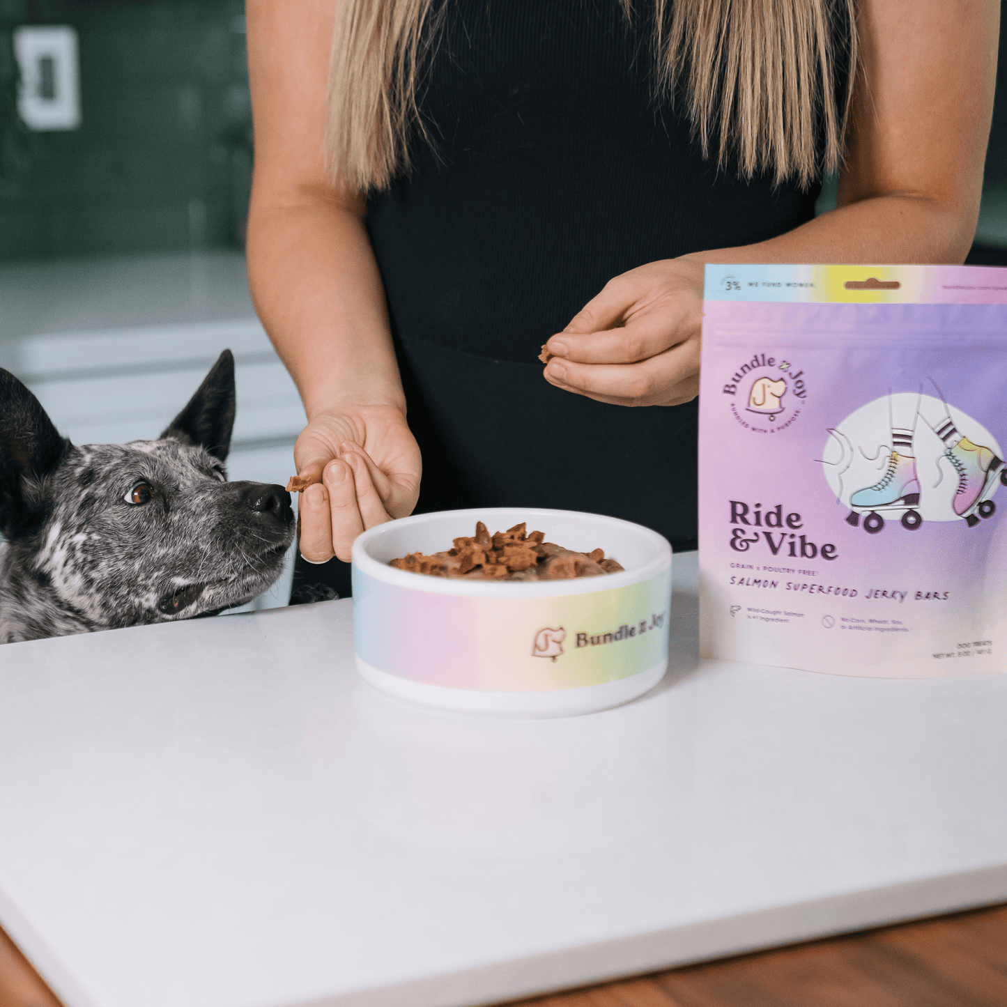 Bundle x Joy - Ride & Vibe Wild-Caught Salmon Jerky Bars for Dogs 5oz: 5oz