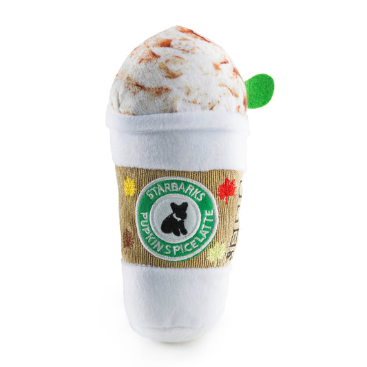 Haute Diggity Dog - Starbarks Pupkin Spice Latte Squeaker Halloween Fall Dog Toy: Large