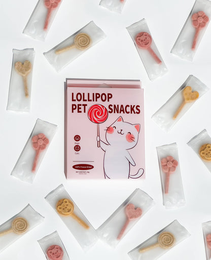 Petit Pawtisserie - Freeze Dried Lollipops Pet Treats for Cats & Dogs 8 Pc Pack