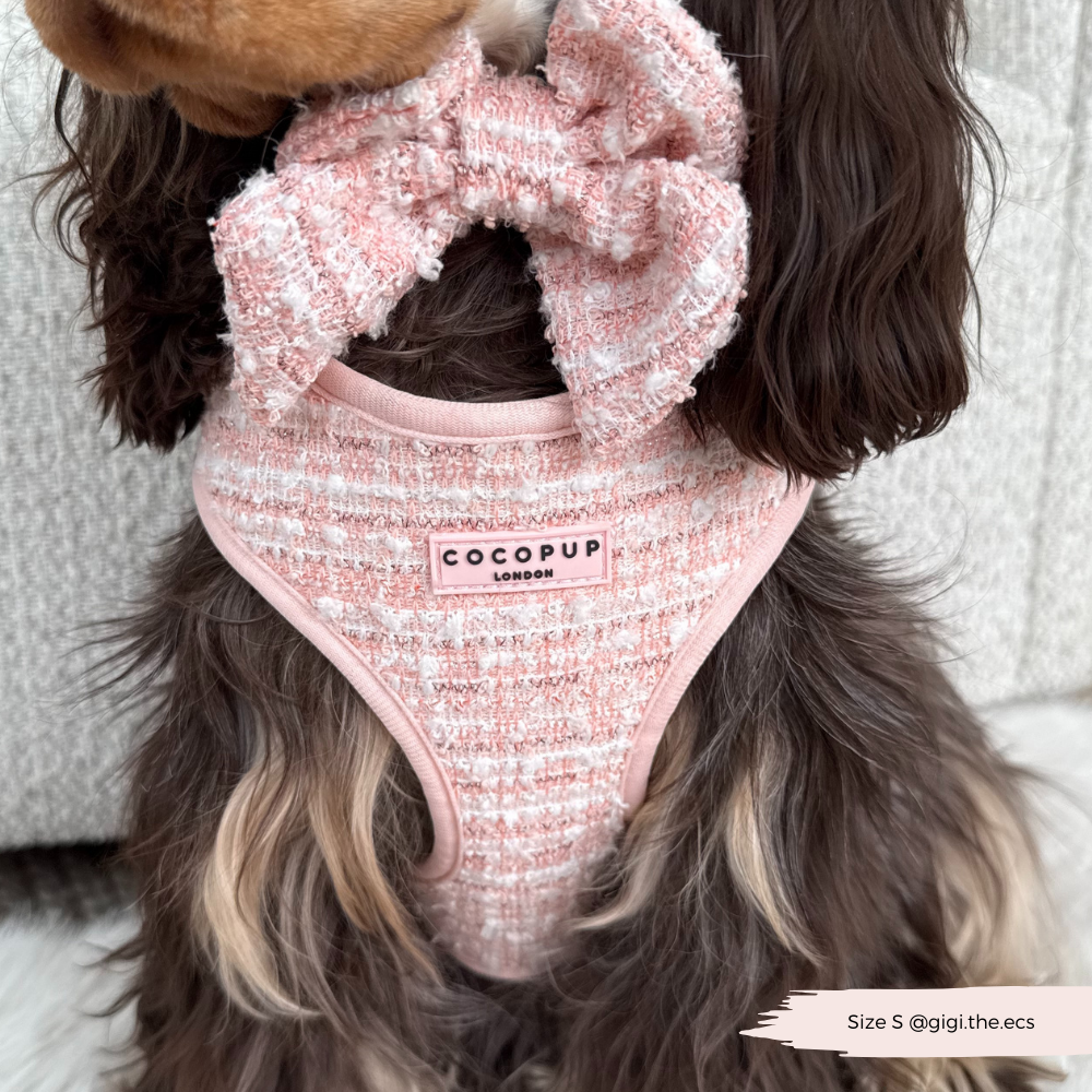 Cocopup London - Pink Textured Tweed Sailor Bow Tie