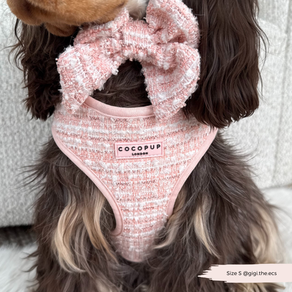 Cocopup London - Pink Textured Tweed Sailor Bow Tie