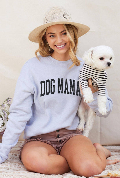 OAT COLLECTIVE - DOG MAMA Graphic Sweatshirt: BLACK / L