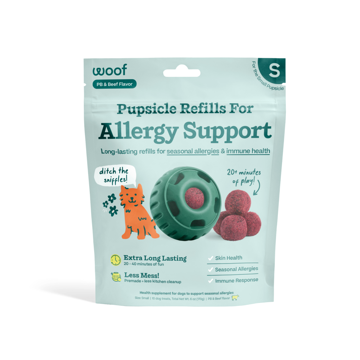 Woof - Allergy Support Wellness Pops: Small
