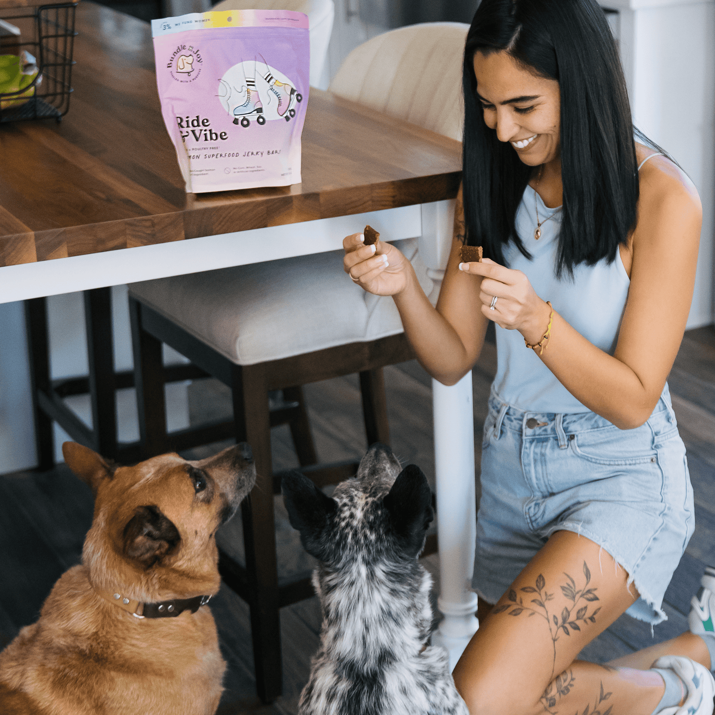 Bundle x Joy - Ride & Vibe Wild-Caught Salmon Jerky Bars for Dogs 5oz: 5oz