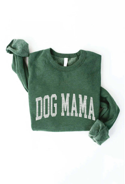 OAT COLLECTIVE - DOG MAMA Graphic Sweatshirt: BLACK / L
