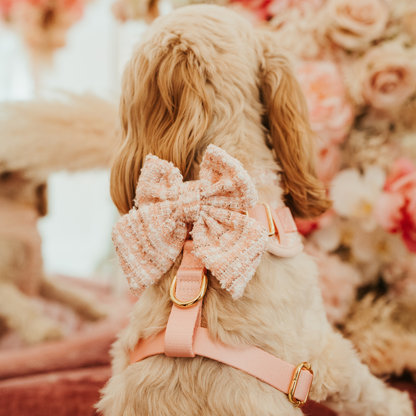 Cocopup London - Pink Textured Tweed Sailor Bow Tie