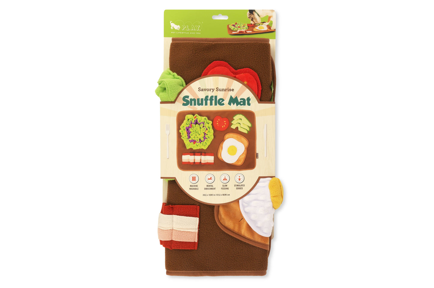 P.L.A.Y. Pet Lifestyle and You - Snuffle Mat - Savory Sunrise