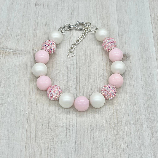 My Trendy Little Pup - BABY PINK DOG NECKLACE: 12 inches