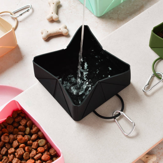 Cocopup London - Foldable Travel Bowl - Black