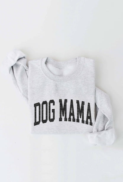 OAT COLLECTIVE - DOG MAMA Graphic Sweatshirt: BLACK / S