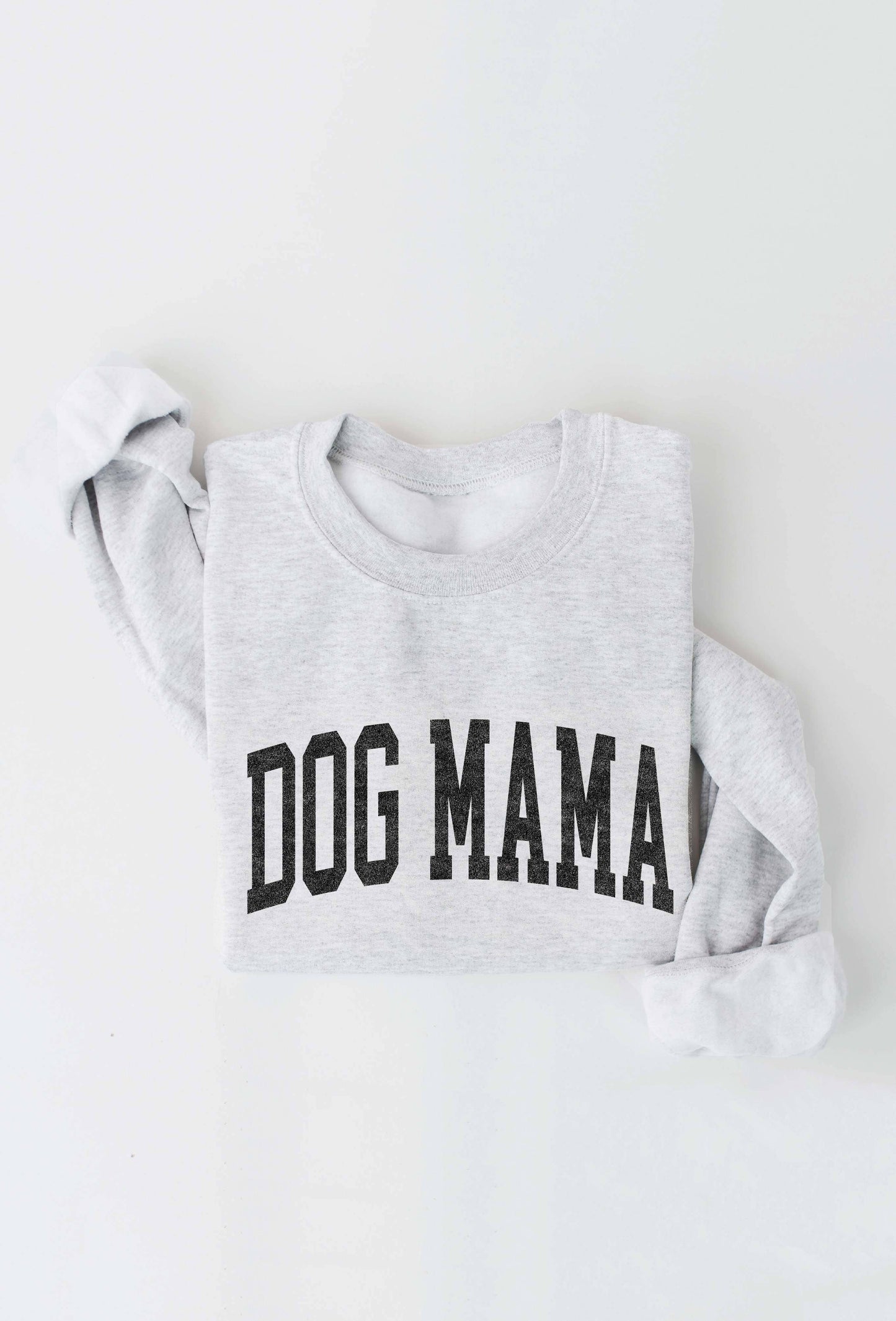 OAT COLLECTIVE - DOG MAMA Graphic Sweatshirt: BLACK / L