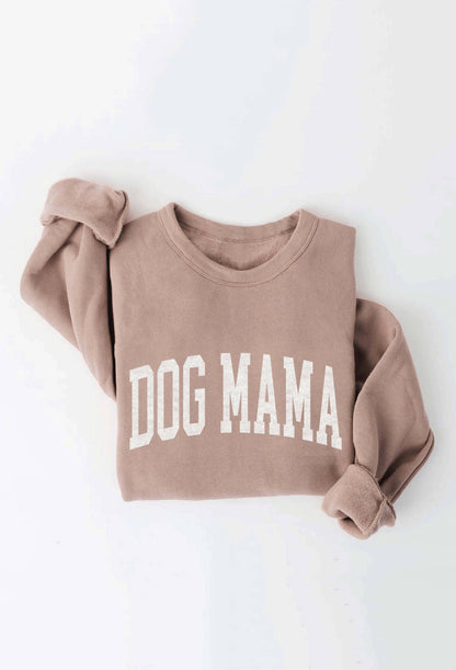 OAT COLLECTIVE - DOG MAMA Graphic Sweatshirt: BLACK / L