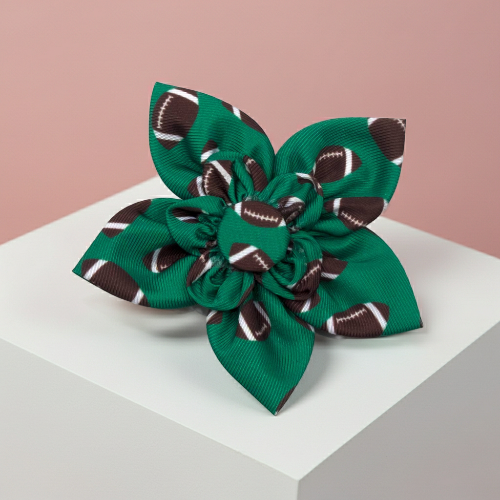 Football Flower: Green / Large