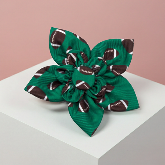 Football Flower: Green / Large