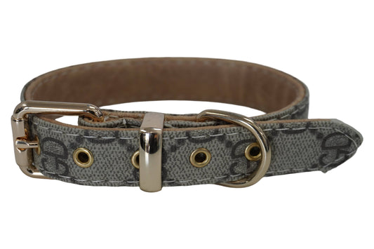 BARK by DOG - Pucci Brown Luxury Dog Collar: Large