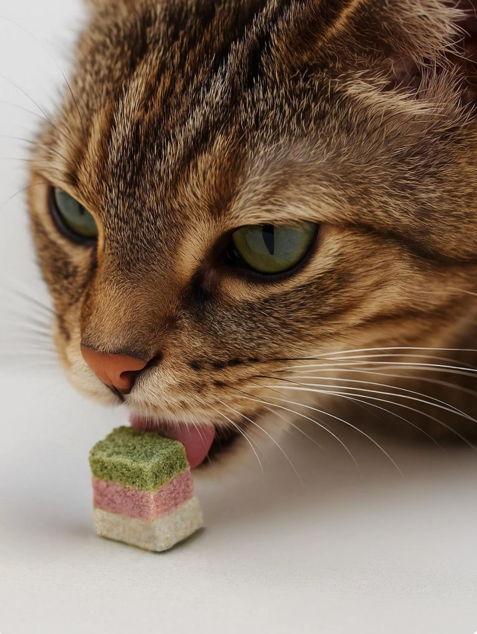 Petit Pawtisserie - Freeze Dried Chicken Cake Cube Treats for Cats & Dogs 50g