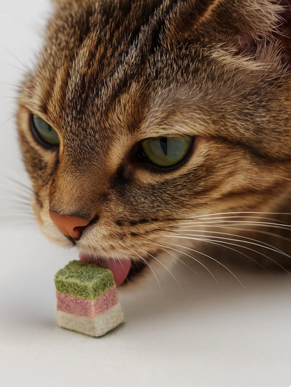 Petit Pawtisserie - Freeze Dried Chicken Cake Cube Treats for Cats & Dogs 50g