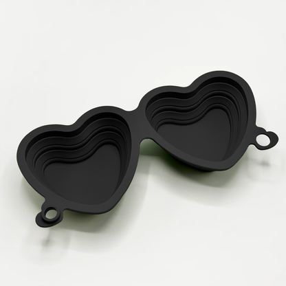 Cocopup London - Heart Collapsible Bowl - Black