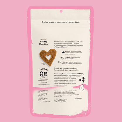 Gogoma - PB + Pumpkin Whole Food Dog Treat for Digestion
