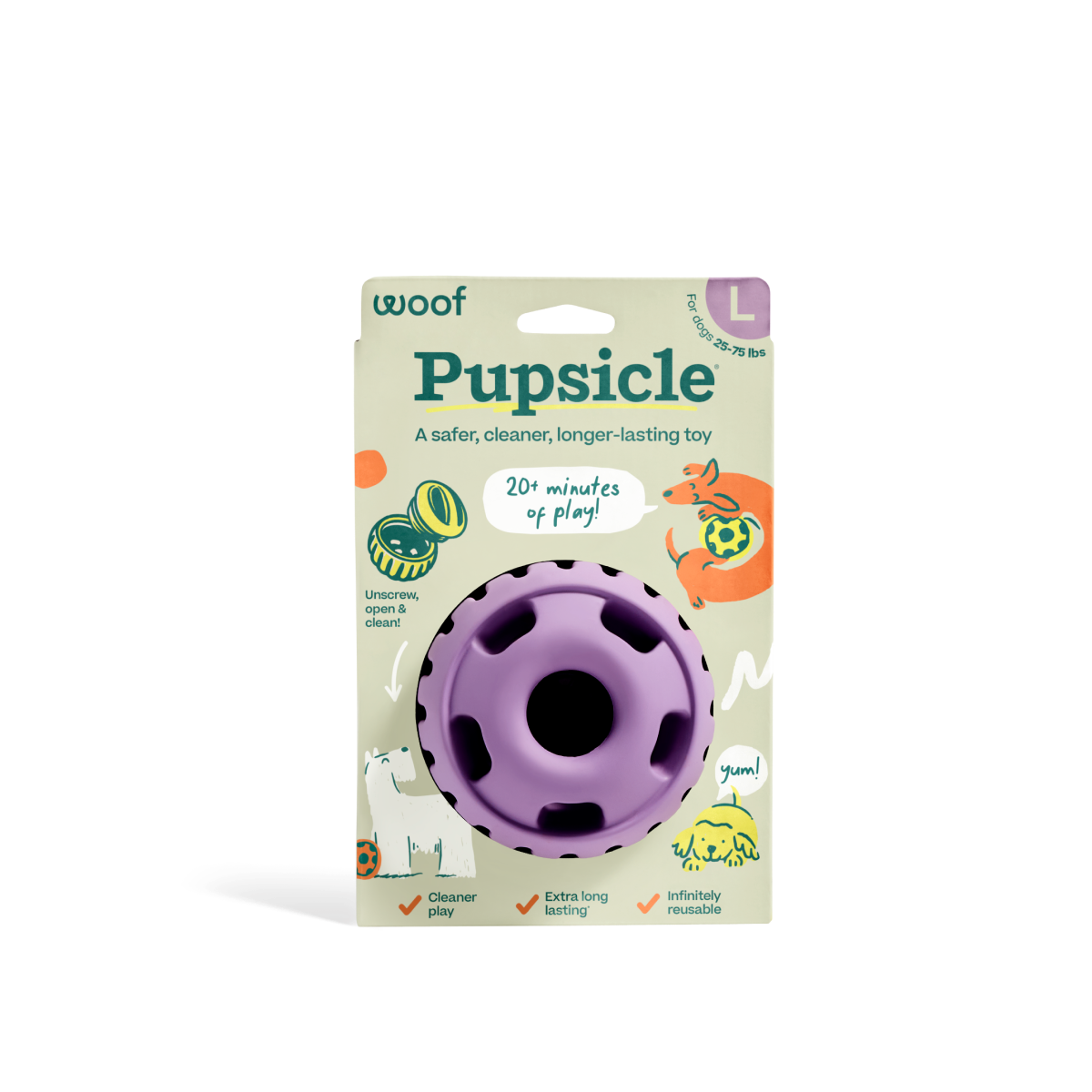 Woof - The Pupsicle - Lavender: X-Large