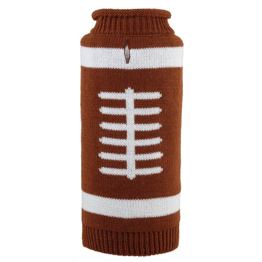 The Worthy Dog - Touchdown Sweater: Brown / X Small