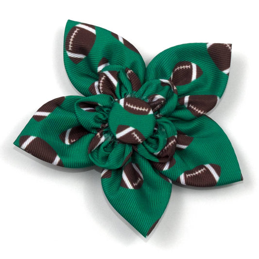 The Worthy Dog - Football Flower: Green / Large