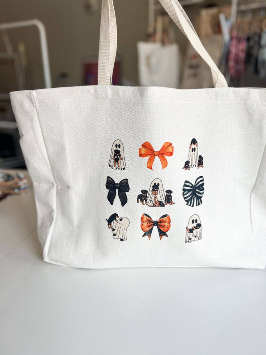 Pet Musings - Ghosts & Puppies Oversized Tote