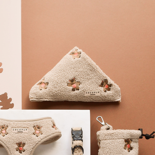 Cocopup London - Theo Embroidered Teddy Bandana