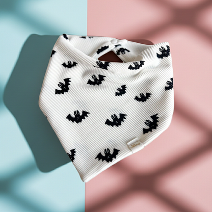 Just a Little Batty Ribbed Knit Wrinkle Resistant Bandana: Medium/large
