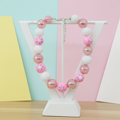 Spring Flower with White Jelly Rhinestone: 10"