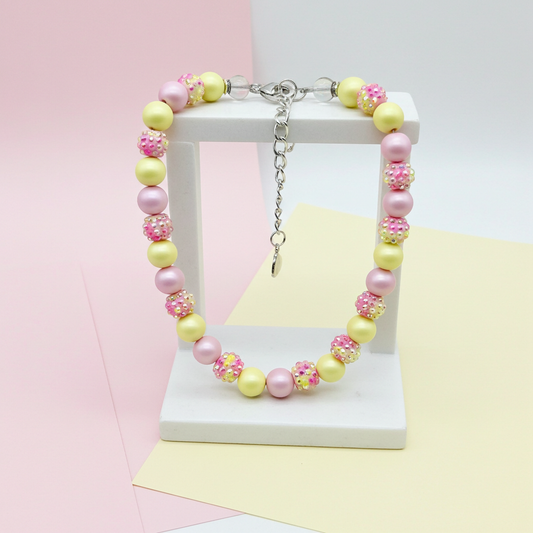 Spring Mini Soft Confetti Dog Necklace: 8"