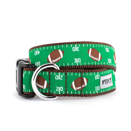 The Worthy Dog - Football Field Collar: Green / Small