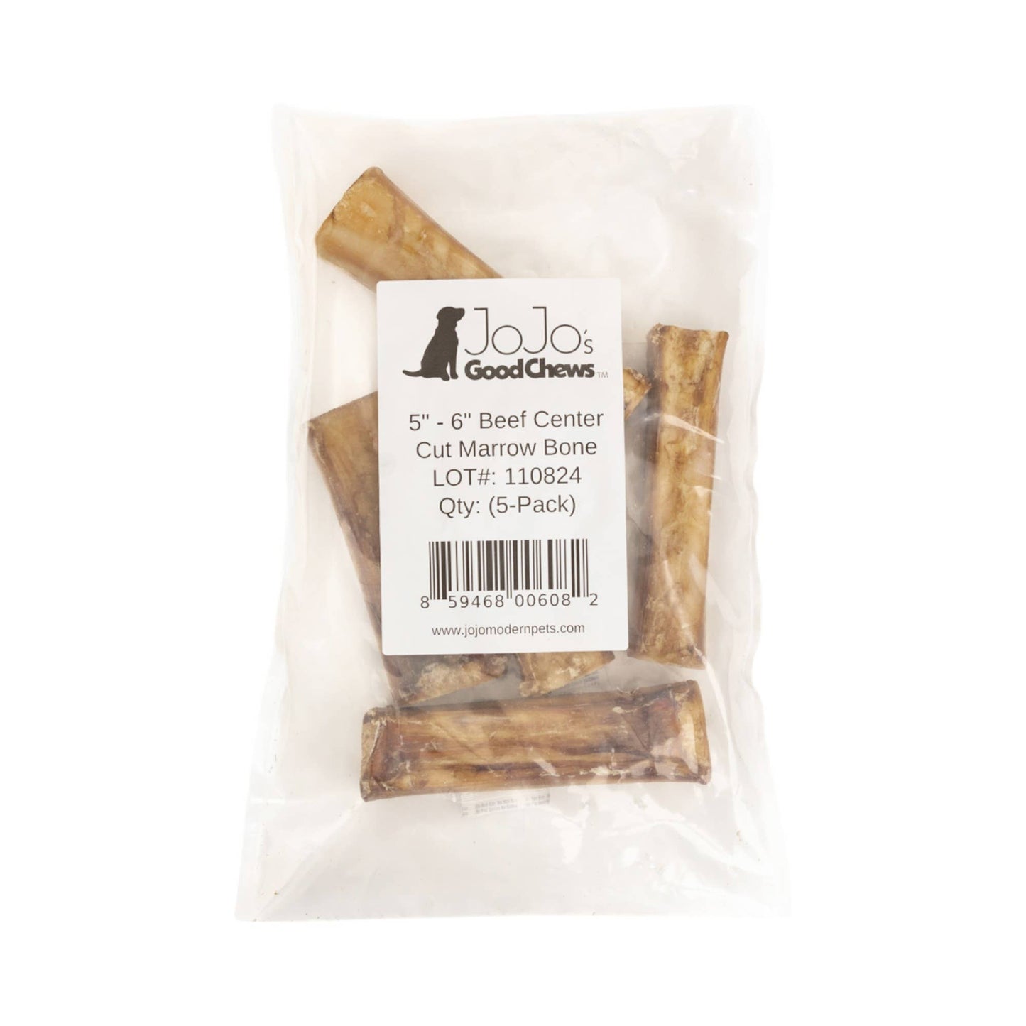 Jojo Modern Pets - 5" - 6" Beef Center Cut Bone Dog Treat (5/Bag)