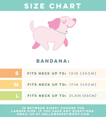 SASSY WOOF - Dog Bandana - My Mom is my BFF (PINK): Pink / Medium