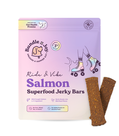 Bundle x Joy - Ride & Vibe Wild-Caught Salmon Jerky Bars for Dogs 5oz: 5oz