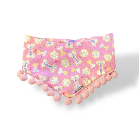 Happy Barkday Dog Bandana- Pink