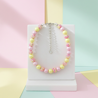 Spring Mini Soft Confetti Dog Necklace: 10"