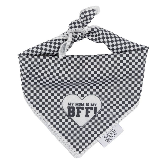 SASSY WOOF - Dog Bandana - My Mom is my BFF: Large