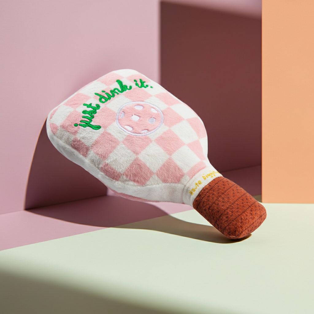 Pink Checker Pickleball Paddle