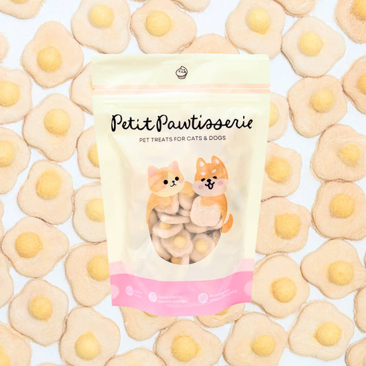 Petit Pawtisserie - Freeze Dried Chicken Egg Treats for Cats & Dogs 50g